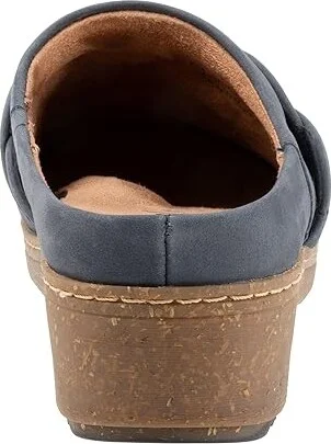 SoftWalk Arvada Twist Women's Shoes Navy Nubuck : 12 WW (EE) - Image 4