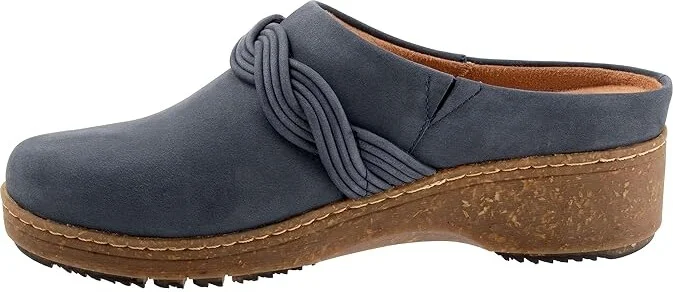 SoftWalk Arvada Twist Women's Shoes Navy Nubuck : 12 WW (EE) - Image 6
