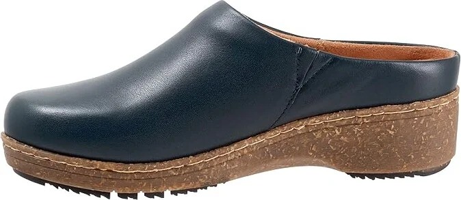 SoftWalk Arvada Women's Flat Shoes Navy : 6.5 WW (EE), Leather - Image 6
