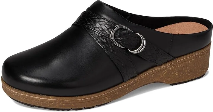 SoftWalk Asmara Women's Slippers Black Embossed : 7.5 WW (EE), Leather/Polyester - Image 5