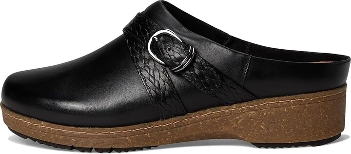 SoftWalk Asmara Women's Slippers Black Embossed : 7.5 WW (EE), Leather/Polyester - Image 6