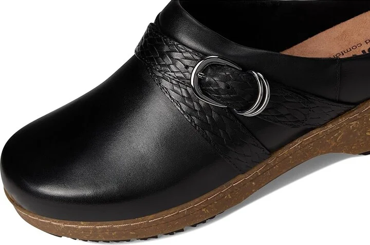 SoftWalk Asmara Women's Slippers Black Embossed : 7.5 WW (EE), Leather/Polyester - Image 7