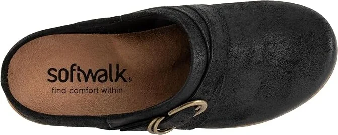 SoftWalk Asmara Women's Slippers Black Suede : 10.5 W (D), Leather/Polyester - Image 2