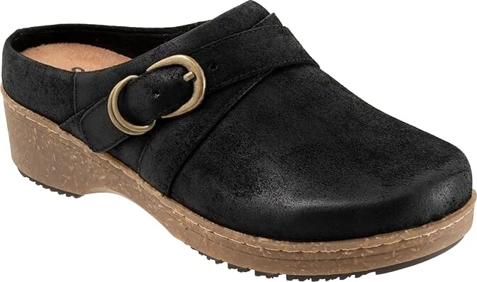 SoftWalk Asmara Women's Slippers Black Suede : 10.5 W (D), Leather/Polyester - Image 5