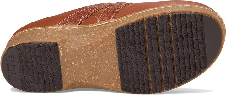 SoftWalk Asmara Women's Slippers Luggage Emboss : 11 W (D), Leather/Polyester - Image 3