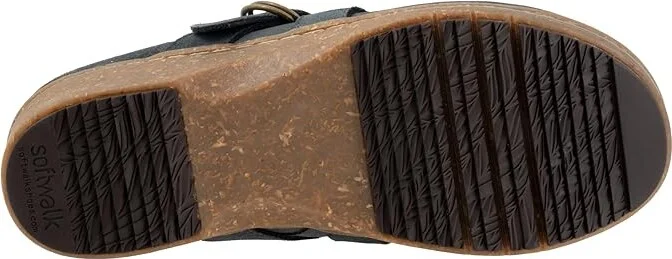 SoftWalk Asmara Women's Slippers Smoke Suede : 11 W (D), Leather/Polyester - Image 3