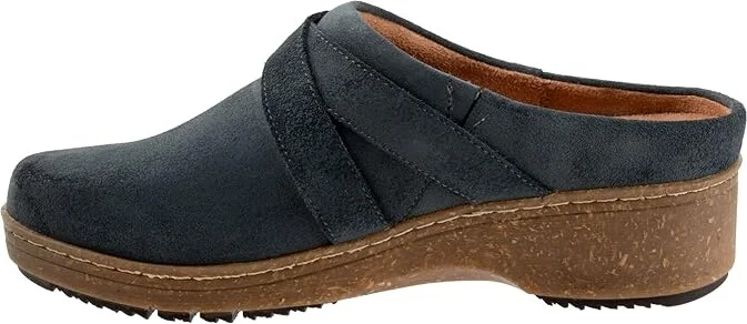SoftWalk Asmara Women's Slippers Smoke Suede : 11 W (D), Leather/Polyester - Image 6
