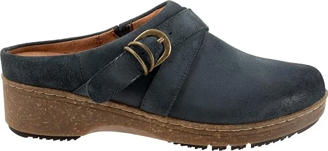 SoftWalk Asmara Women's Slippers Smoke Suede : 11 W (D), Leather/Polyester - Image 7