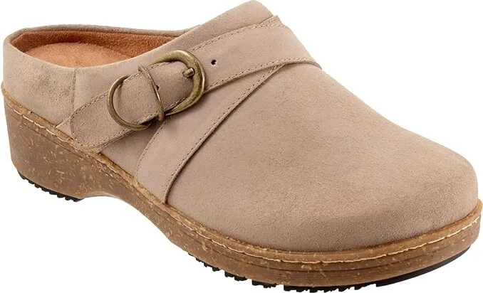SoftWalk Asmara Women's Slippers Taupe Suede : 6 WW (EE), Leather/Polyester - Image 5