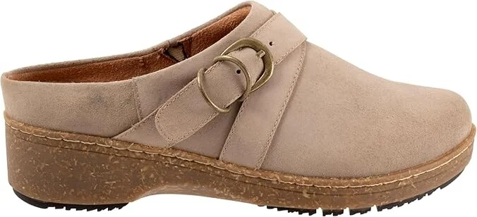 SoftWalk Asmara Women's Slippers Taupe Suede : 6 WW (EE), Leather/Polyester - Image 7