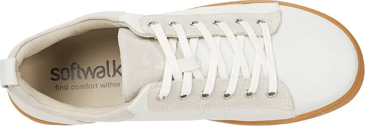 SoftWalk Athens Women's Shoes White Leather : 7 M (B) - Image 2