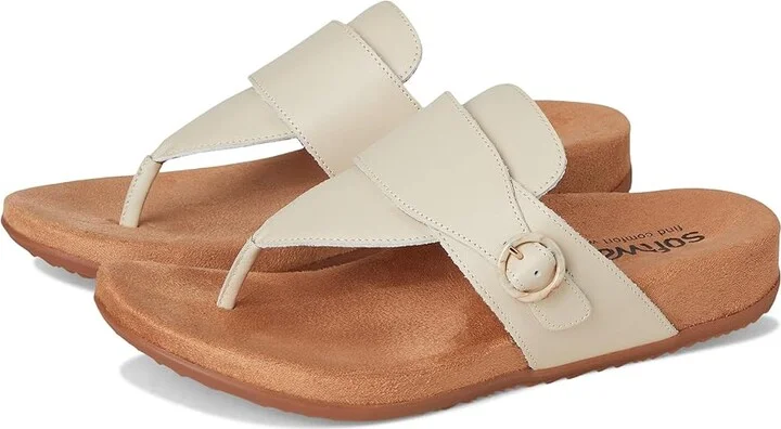 SoftWalk Belize Women's Shoes Ivory : 8.5 M (B), Leather