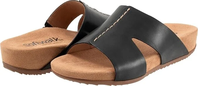 SoftWalk Beverly Women's Sandals Black : 11 M (B), Leather
