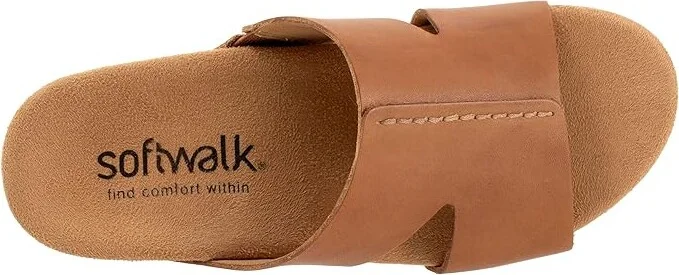 SoftWalk Beverly Women's Sandals Luggage : 6 W (D), Leather - Image 2
