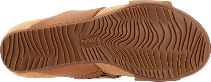 SoftWalk Beverly Women's Sandals Luggage : 6 W (D), Leather - Image 3