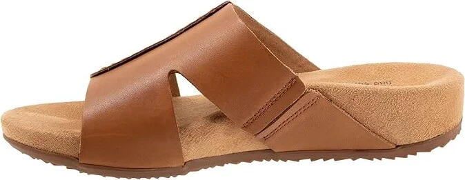 SoftWalk Beverly Women's Sandals Luggage : 6 W (D), Leather - Image 6