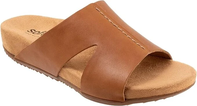 SoftWalk Beverly Women's Sandals Luggage : 6 W (D), Leather
