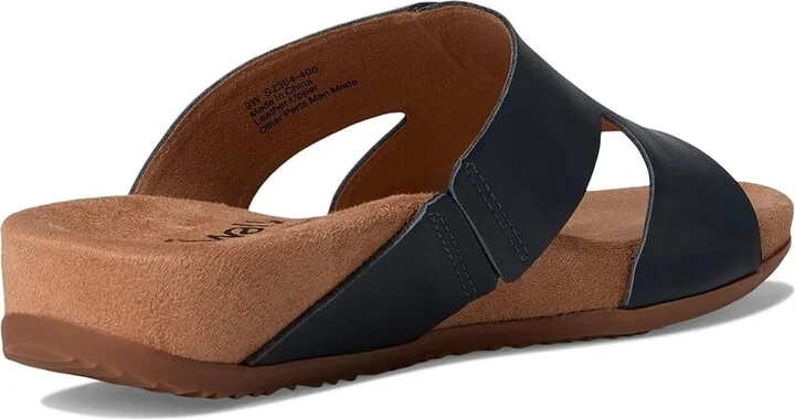 SoftWalk Beverly Women's Sandals Navy : 7.5 W (D), Leather - Image 4