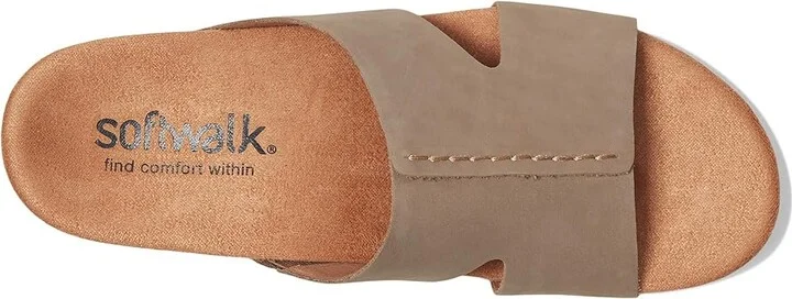 SoftWalk Beverly Women's Sandals Taupe Nubuck : 10 N (A), Leather - Image 2