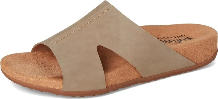 SoftWalk Beverly Women's Sandals Taupe Nubuck : 10 N (A), Leather - Image 5