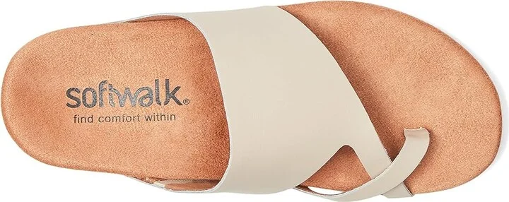 SoftWalk Blaine Women's Sandals Ivory : 11 W (D), Leather - Image 2