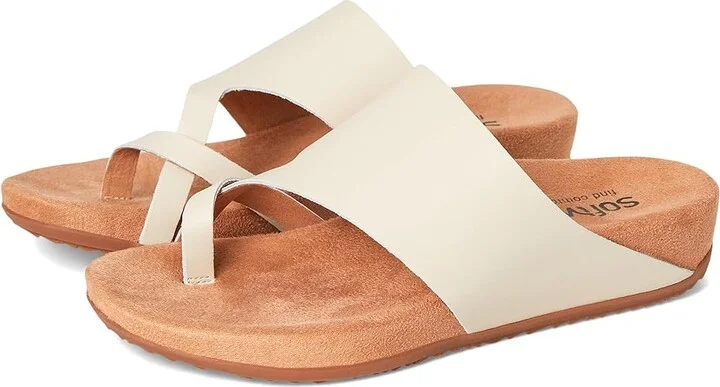 SoftWalk Blaine Women's Sandals Ivory : 11 W (D), Leather