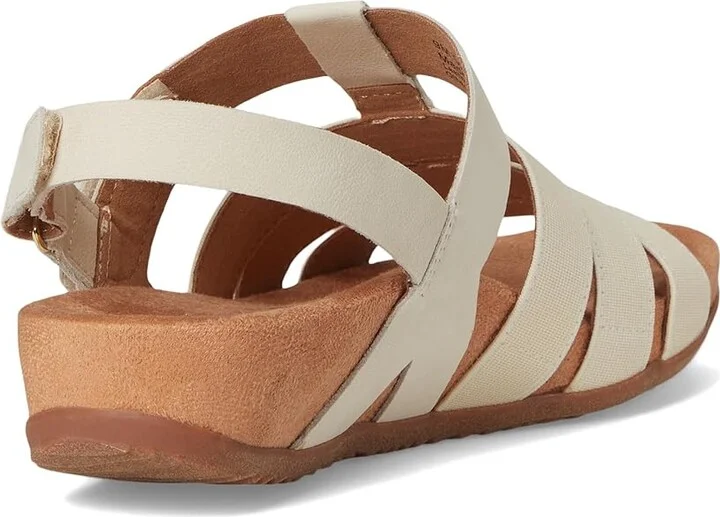 SoftWalk Burnaby Women's Sandals Ivory : 7.5 W (D), Leather/Textile - Image 4