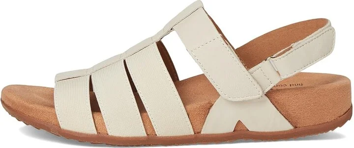SoftWalk Burnaby Women's Sandals Ivory : 7.5 W (D), Leather/Textile - Image 6