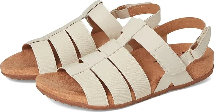 SoftWalk Burnaby Women's Sandals Ivory : 7.5 W (D), Leather/Textile