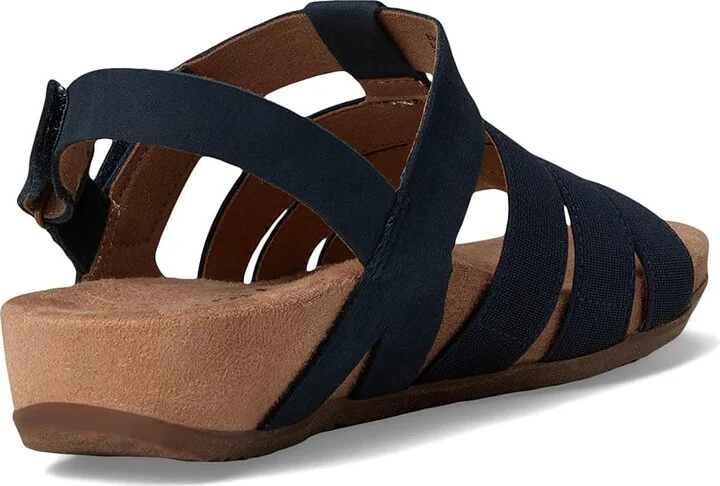 SoftWalk Burnaby Women's Sandals Navy Nubuck : 6.5 M (B), Leather/Textile - Image 4