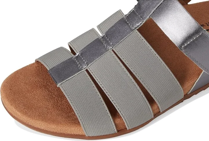 SoftWalk Burnaby Women's Sandals Pewter : 7 W (D), Leather/Textile - Image 7