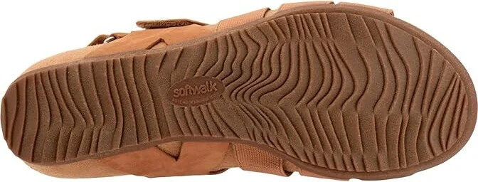 SoftWalk Burnaby Women's Sandals Tan Nubuck : 7 M (B), Leather/Textile - Image 3