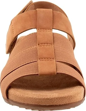 SoftWalk Burnaby Women's Sandals Tan Nubuck : 7 M (B), Leather/Textile - Image 5