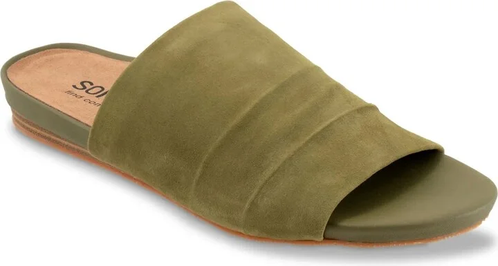 Olive Green Suede