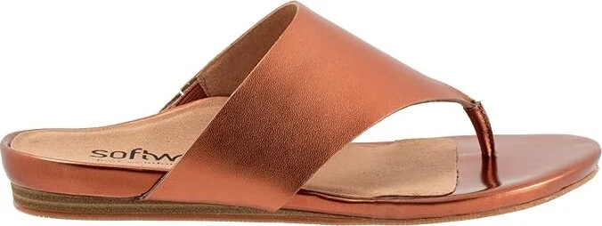 SoftWalk Chandler Women's Sandals Copper Met : 12 M (B), Leather - Image 6