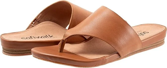 SoftWalk Chandler Women's Sandals Luggage : 5.5 M (B), Leather