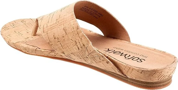 SoftWalk Chandler Women's Sandals Natural Cork : 11 M (B), Leather - Image 4