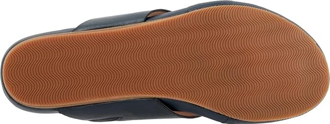 SoftWalk Chandler Women's Sandals Navy : 6.5 W (D), Leather - Image 3