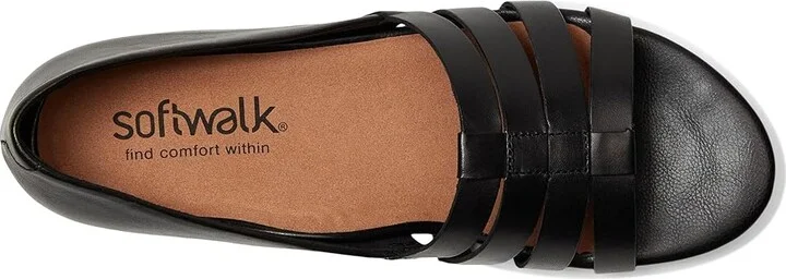 SoftWalk Cozumel Women's Sandals Black : 7.5 M (B), Leather/Rubber - Image 2