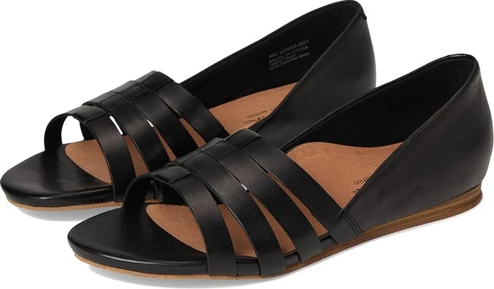 SoftWalk Cozumel Women's Sandals Black : 7.5 M (B), Leather/Rubber