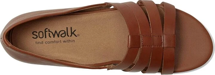 SoftWalk Cozumel Women's Sandals Luggage : 8.5 N (A), Leather/Rubber - Image 2