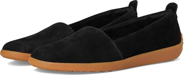 SoftWalk Deva Women's Flat Shoes Black Nubuck : 10 N (A), Leather