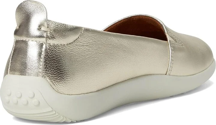 SoftWalk Deva Women's Flat Shoes Champagne : 10.5 M (B), Leather - Image 4