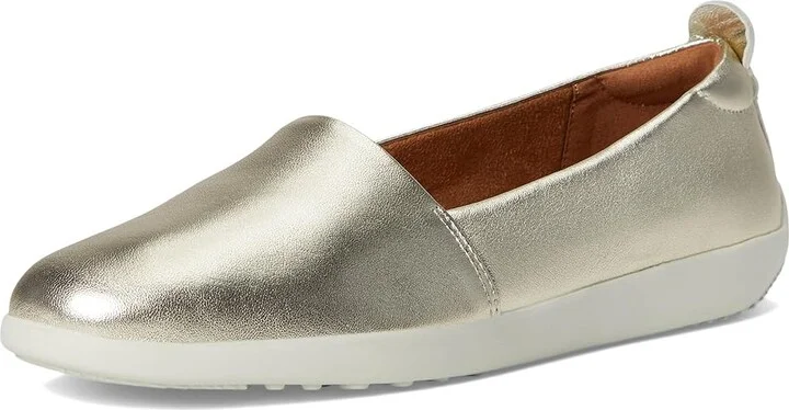 SoftWalk Deva Women's Flat Shoes Champagne : 10.5 M (B), Leather - Image 5