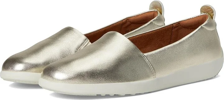 SoftWalk Deva Women's Flat Shoes Champagne : 10.5 M (B), Leather