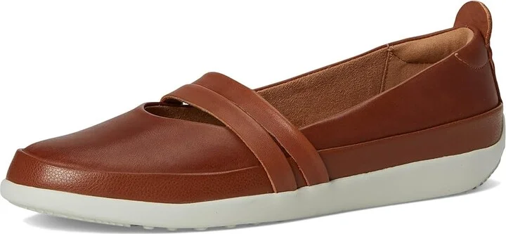 SoftWalk Devon Women's Flat Shoes Luggage : 10.5 W (E), Leather - Image 5