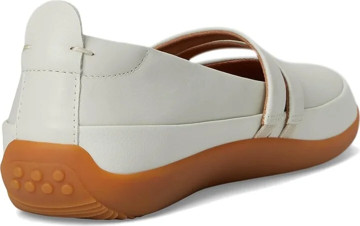 SoftWalk Devon Women's Flat Shoes Off-White : 11 M (B), Leather - Image 4