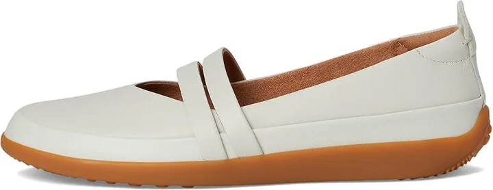 SoftWalk Devon Women's Flat Shoes Off-White : 11 M (B), Leather - Image 6