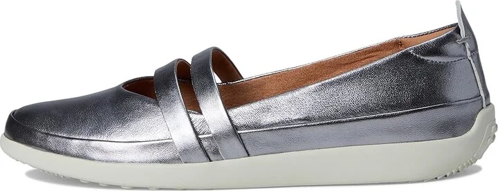 SoftWalk Devon Women's Flat Shoes Pewter : 8 M (B), Leather - Image 6