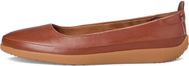 SoftWalk Disa Women's Flat Shoes Luggage : 8 N (A), Leather - Image 6